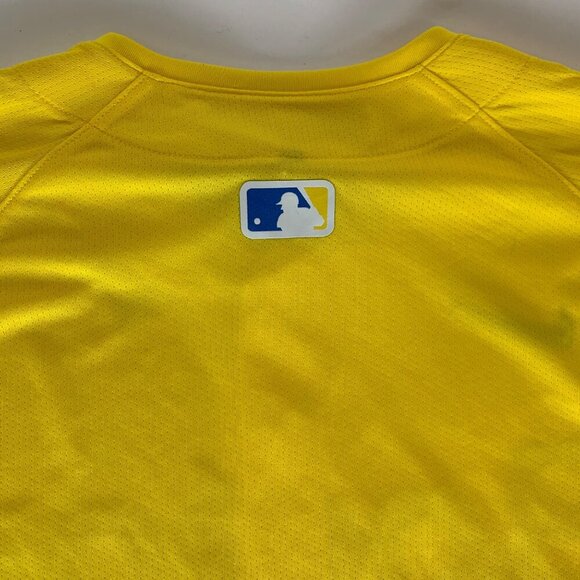 Boston Red Sox MLB Yellow Blue Nike City Connect Jersey Mens Medium New - Picture 7 of 9